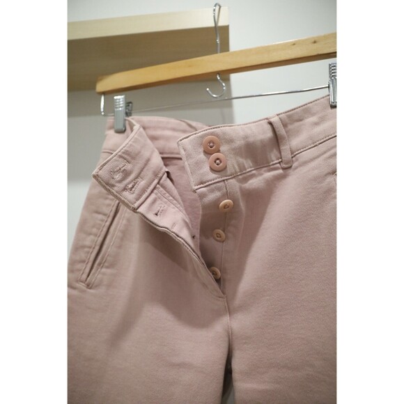 Aritzia Wilfred Free Size 4 Womens Pink Modern Cargo Pants Barbiecore Y2K Canvas - Picture 3 of 12